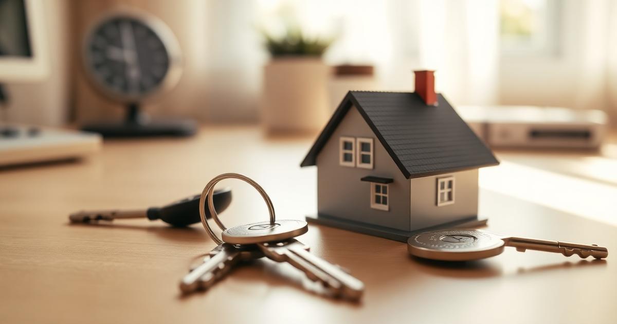 House keys and a model home representing a down payment assistance grant — FHLBank Topeka Homeownership Set-Aside (AHP)